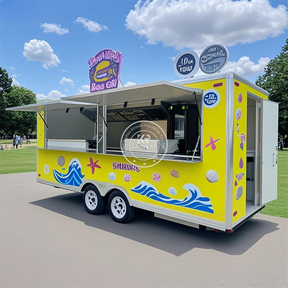 Hot Dog Vending Cart - 컨세션 핫도그 푸드트럭 이동식 아이스크림 카트